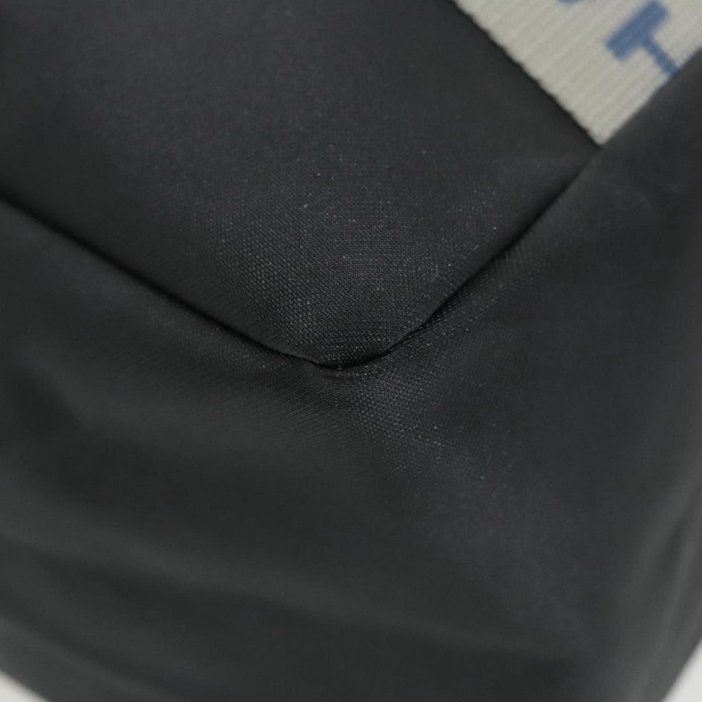 CHANEL Tote Bag Nylon Gray White CC bs19531