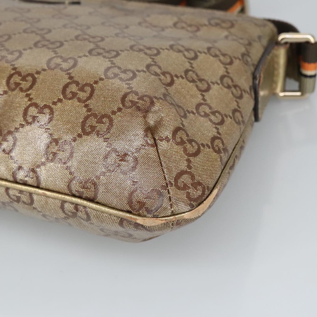 GUCCI GG crystal Shoulder Bag outlet Beige Gold 189749 bs19575