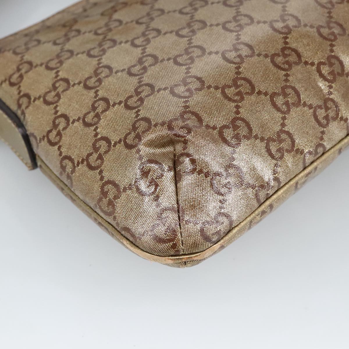 GUCCI GG crystal Shoulder Bag outlet Beige Gold 189749 bs19575