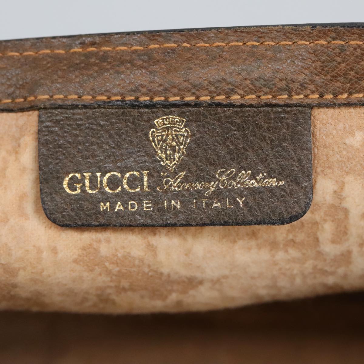 GUCCI GG Supreme Web Sherry Line Clutch Bag Beige 41 014 3087 25 bs19581