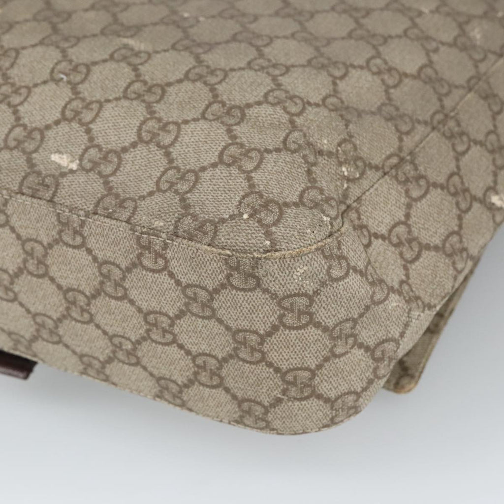 GUCCI GG Supreme Shoulder Bag PVC Beige 141626 bs19582