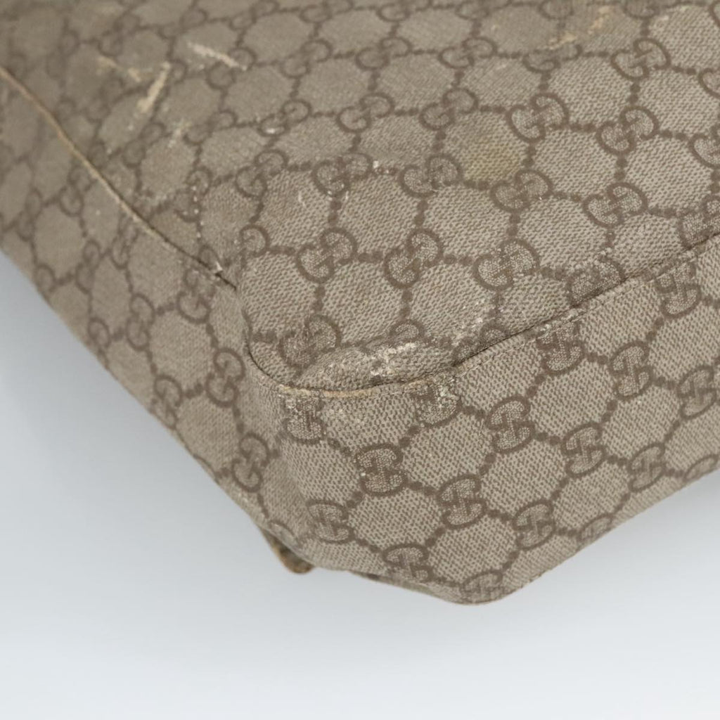 GUCCI GG Supreme Shoulder Bag PVC Beige 141626 bs19582