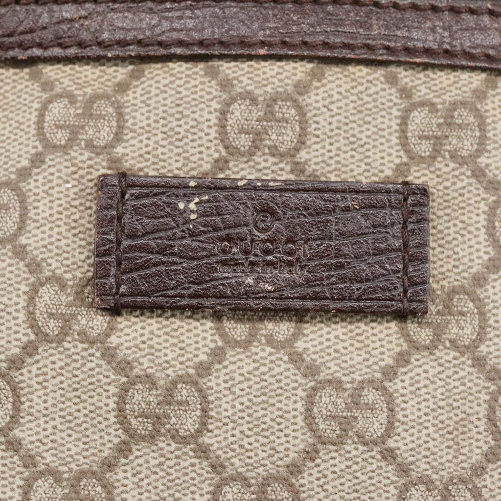 GUCCI GG Supreme Shoulder Bag PVC Beige 141626 bs19582