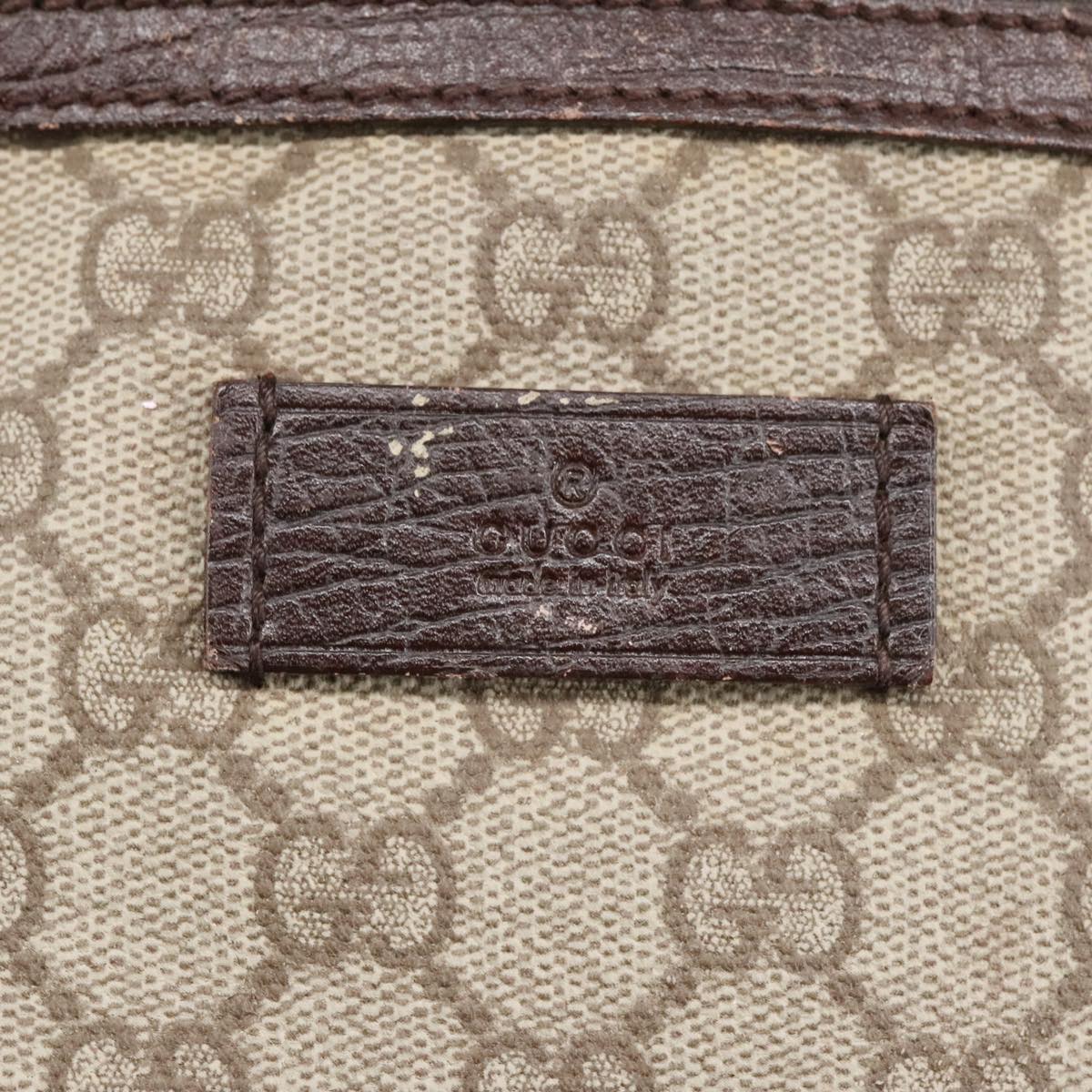 GUCCI GG Supreme Shoulder Bag PVC Beige 141626 bs19582
