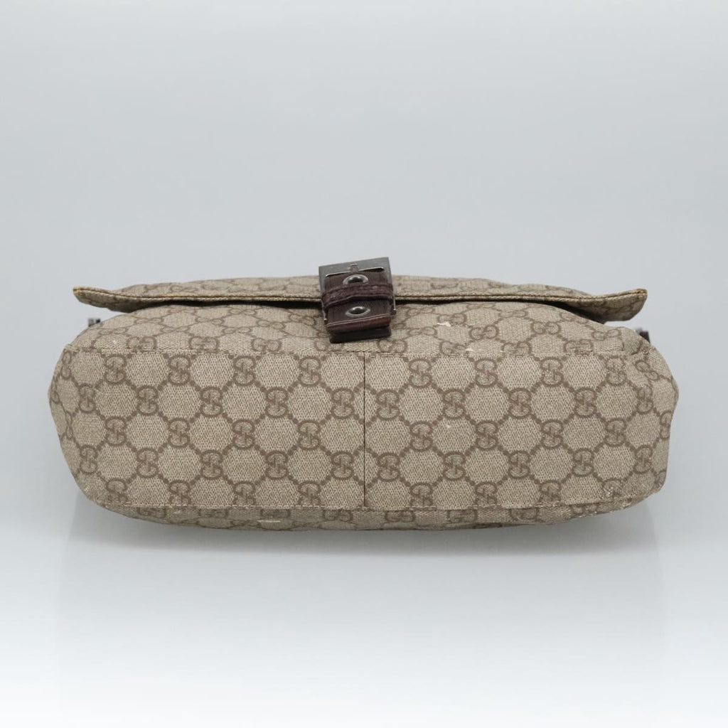 GUCCI GG Supreme Shoulder Bag PVC Beige 141626 bs19582