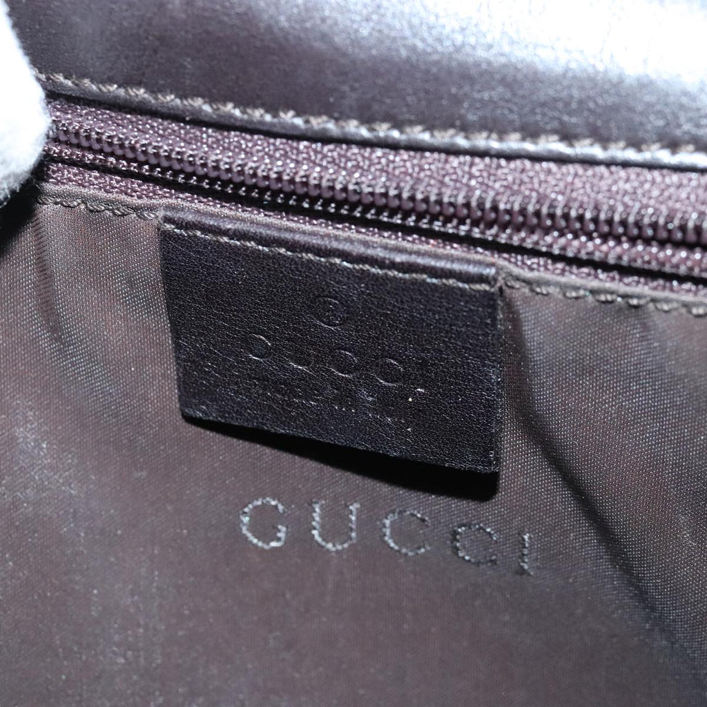 GUCCI Bamboo Hand Bag Leather Brown 001 3239 001998 bs19583