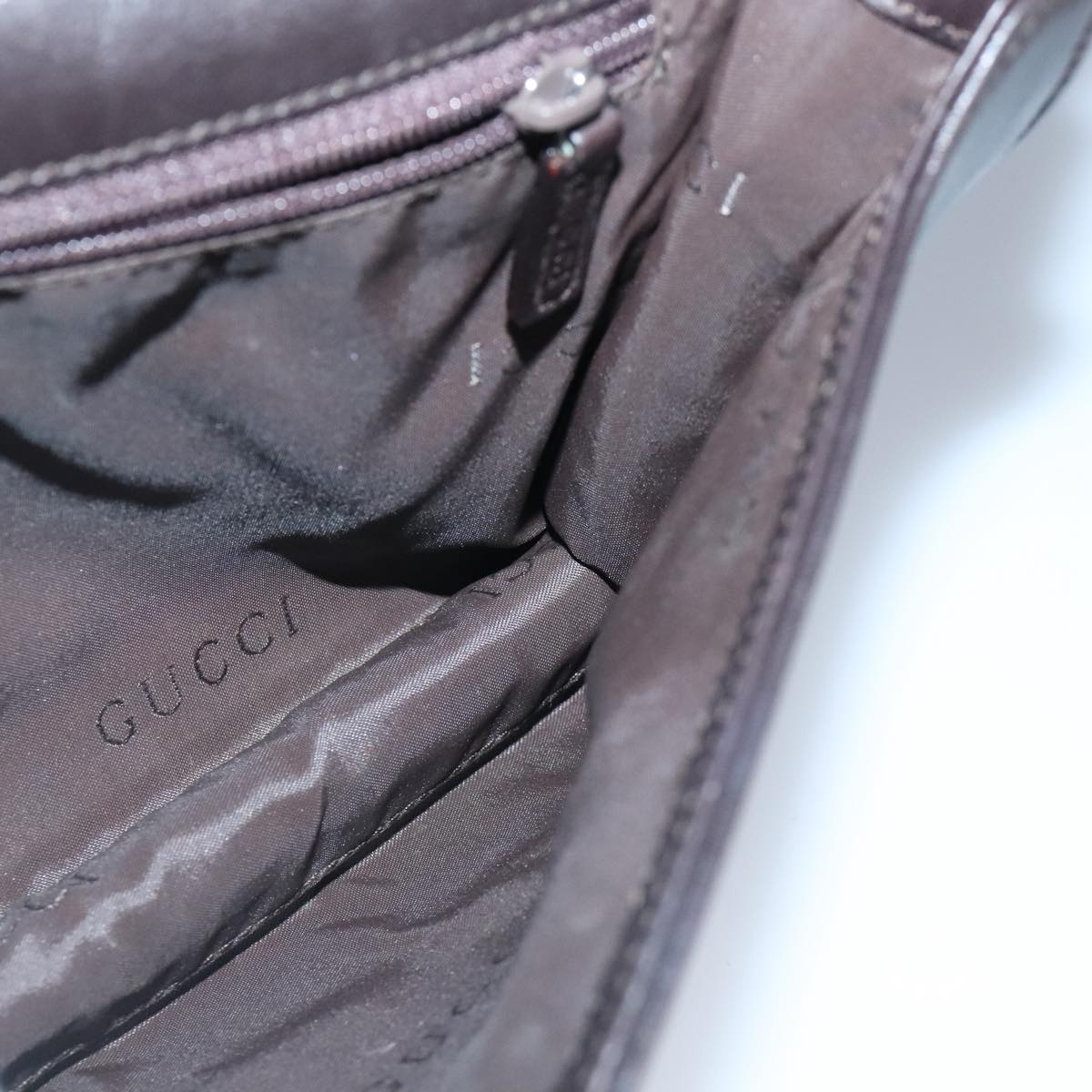 GUCCI Bamboo Hand Bag Leather Brown 001 3239 001998 bs19583