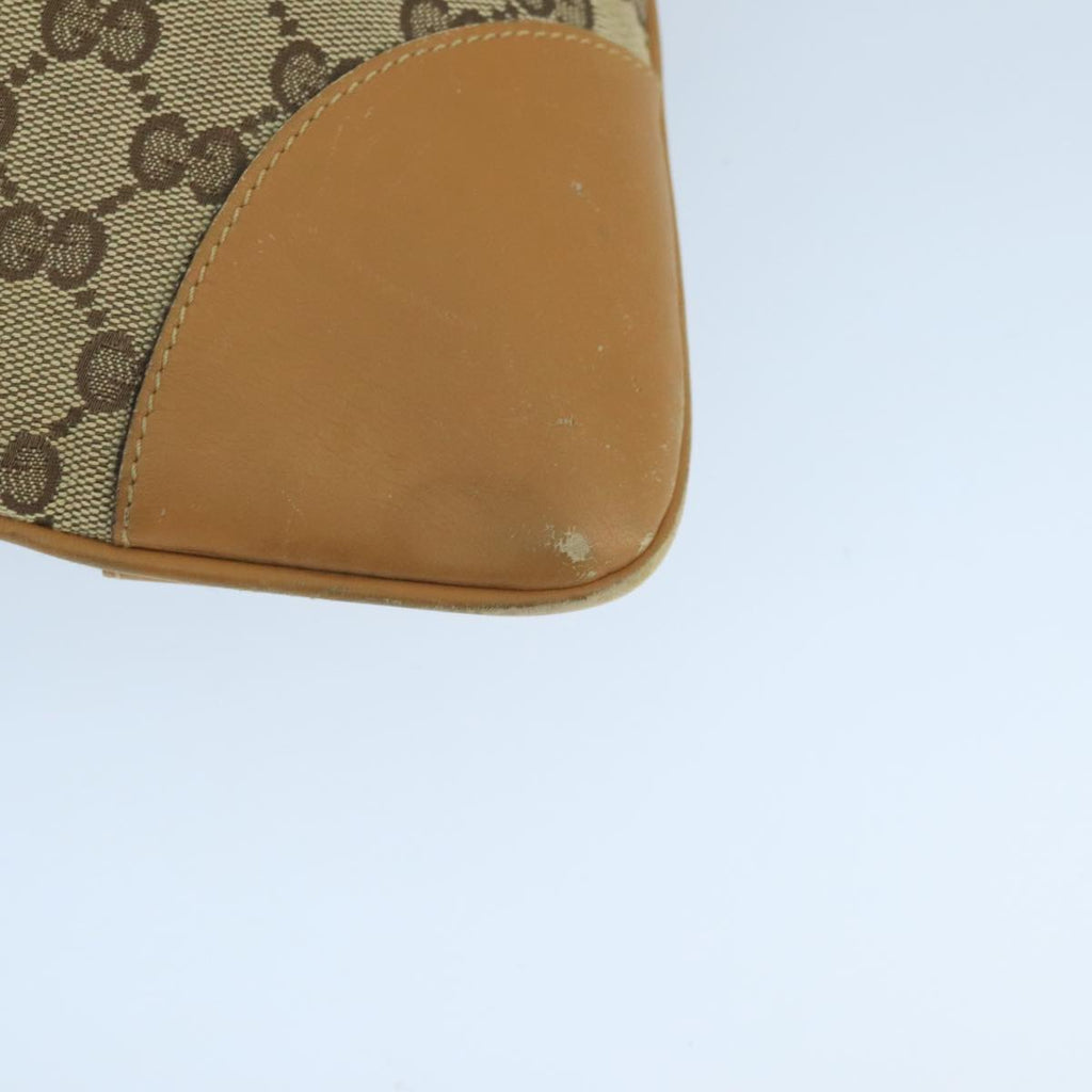GUCCI GG Canvas Sherry Line Jackie Shoulder Bag Beige Red 001 4075 bs19585