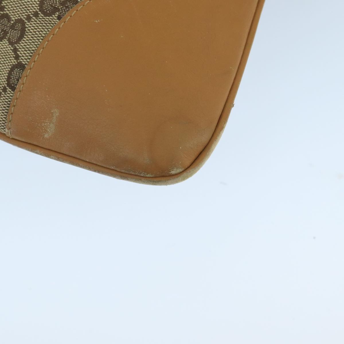 GUCCI GG Canvas Sherry Line Jackie Shoulder Bag Beige Red 001 4075 bs19585