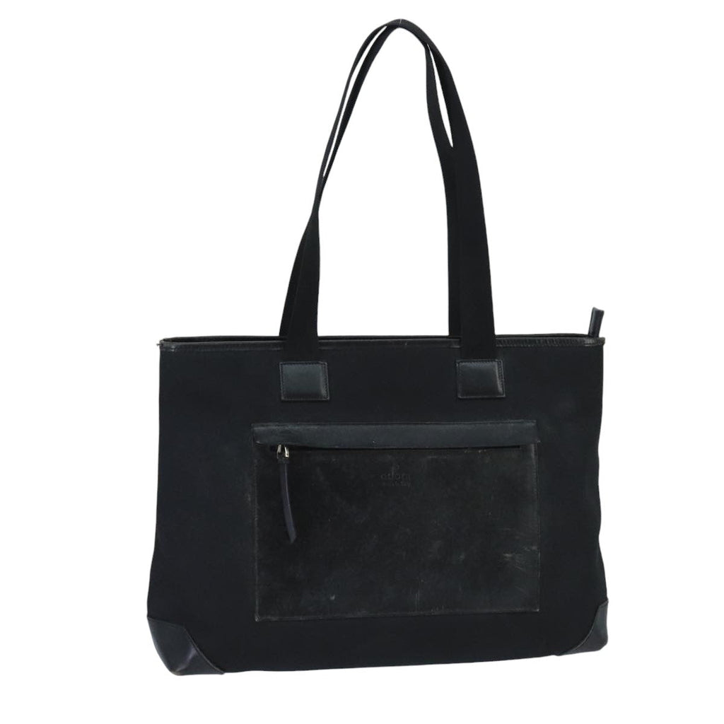 GUCCI Tote Bag Canvas Silver Black 019 0426 3444 bs19587
