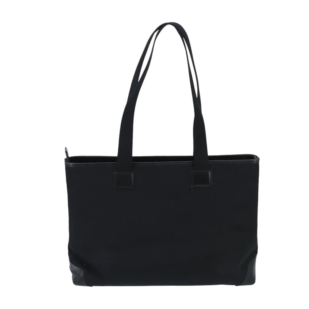 GUCCI Tote Bag Canvas Silver Black 019 0426 3444 bs19587