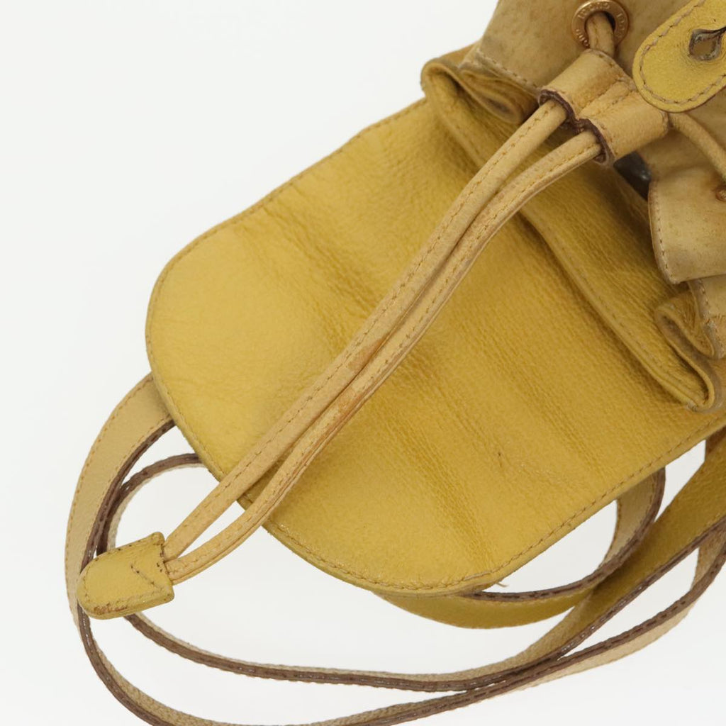 GUCCI Bamboo Backpack Suede Leather Yellow Gold 003 2058 0030 bs19589
