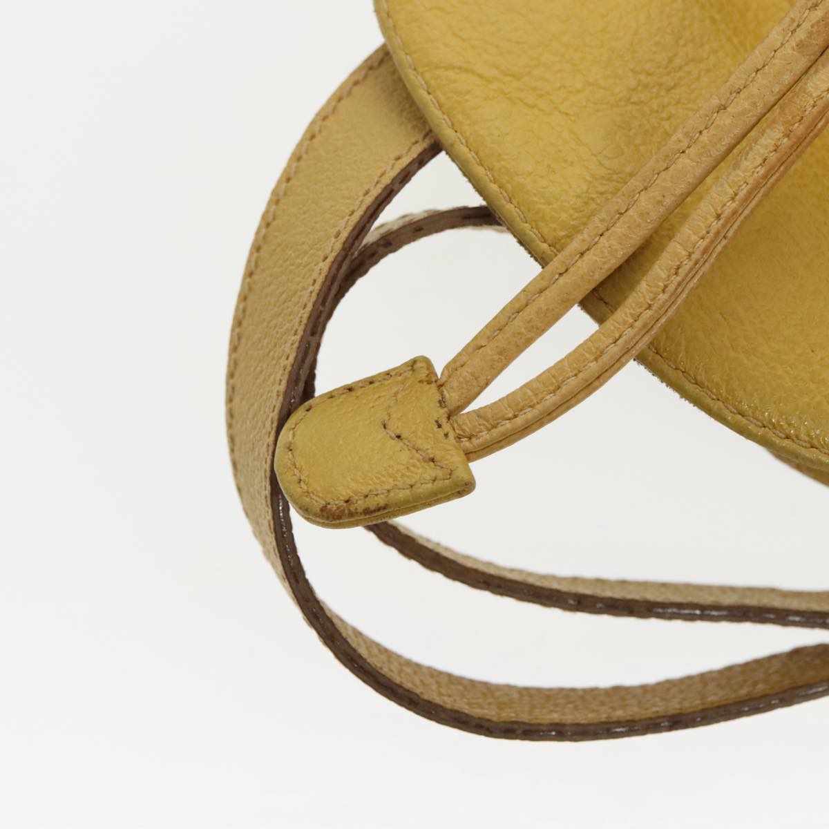 GUCCI Bamboo Backpack Suede Leather Yellow Gold 003 2058 0030 bs19589