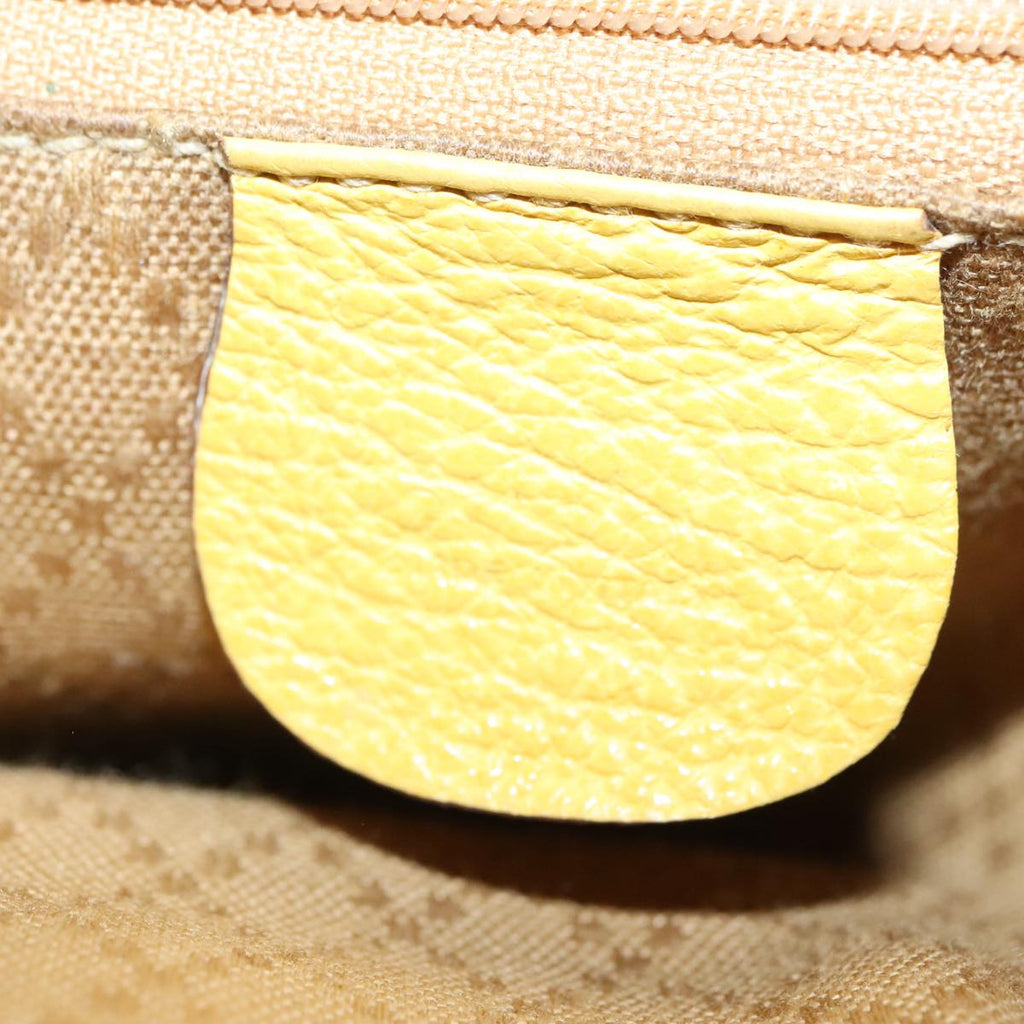 GUCCI Bamboo Backpack Suede Leather Yellow Gold 003 2058 0030 bs19589
