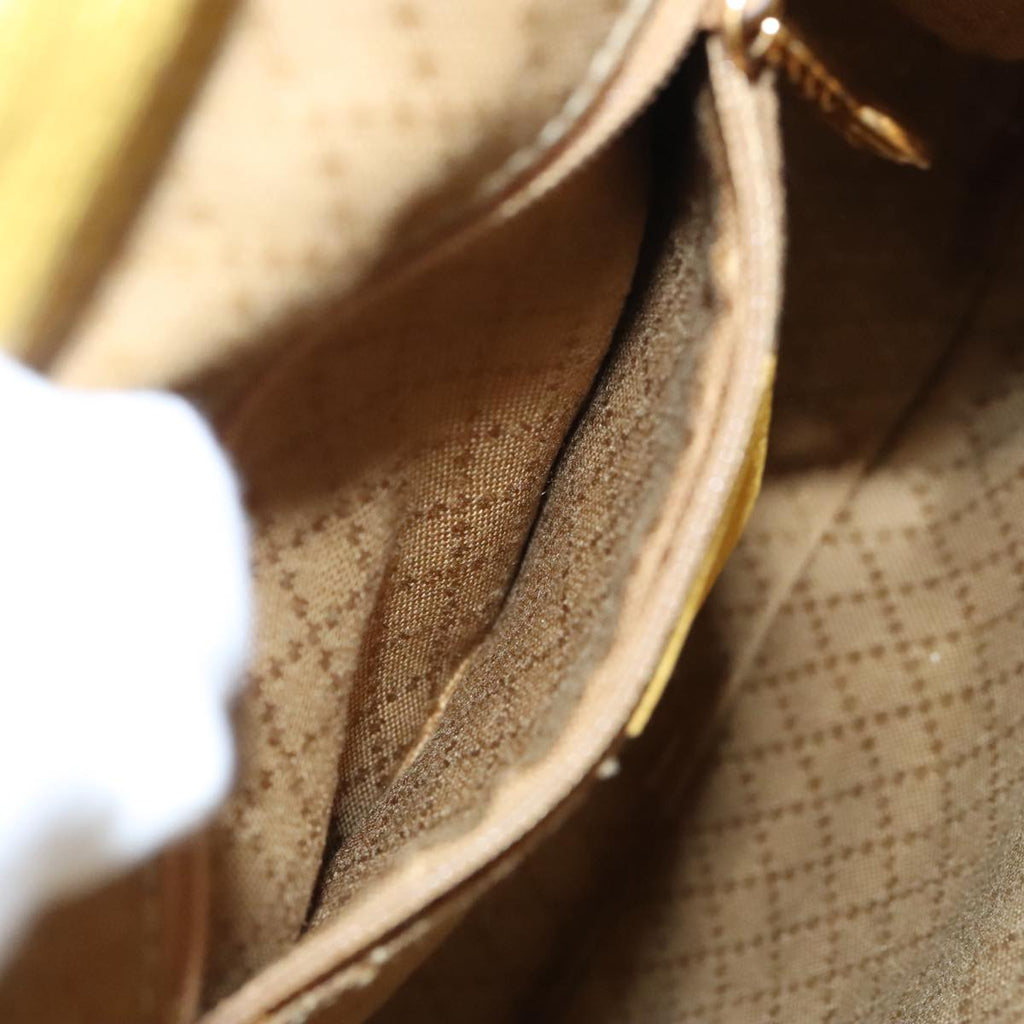 GUCCI Bamboo Backpack Suede Leather Yellow Gold 003 2058 0030 bs19589