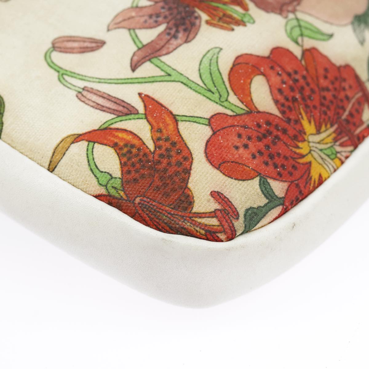 GUCCI Flora Clutch Bag Canvas Multicolor Gold 004 87 0142 bs19633