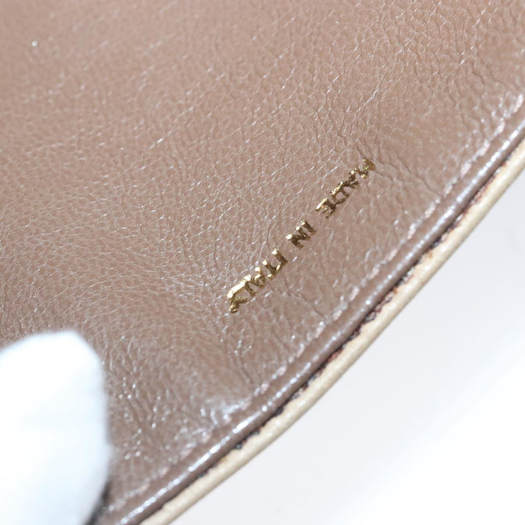 CHANEL Chain Shoulder Bag Lamb Skin Beige Gold CC bs19652