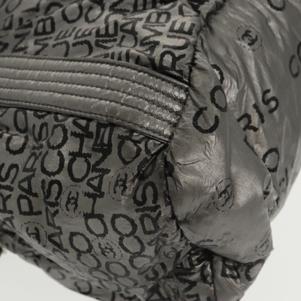 CHANEL Unlimited Tote Bag Nylon Silver CC bs19653