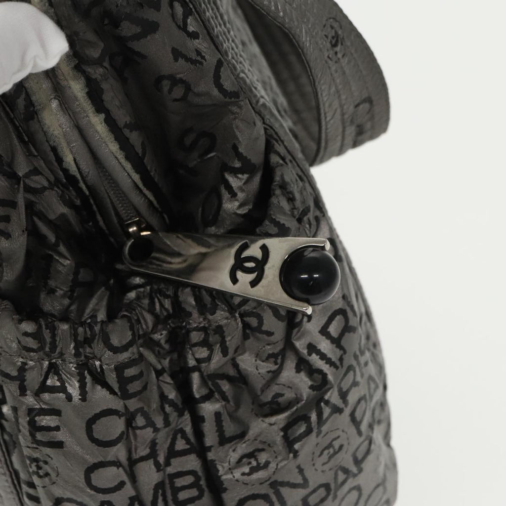 CHANEL Unlimited Tote Bag Nylon Silver CC bs19653