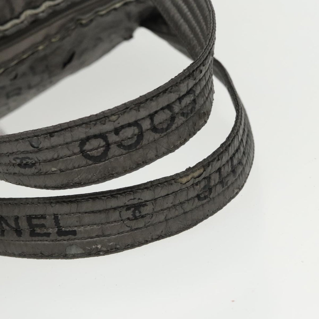 CHANEL Unlimited Tote Bag Nylon Silver CC bs19653
