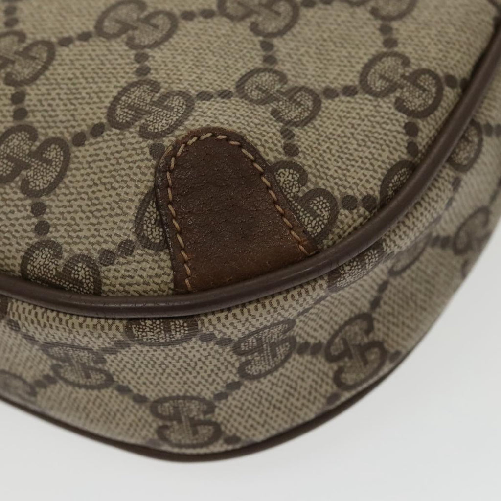 GUCCI GG Supreme Web Sherry Line Shoulder Bag PVC Beige 89 02 066 bs19662