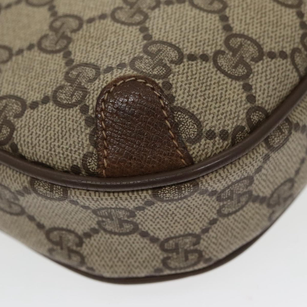 GUCCI GG Supreme Web Sherry Line Shoulder Bag PVC Beige 89 02 066 bs19662