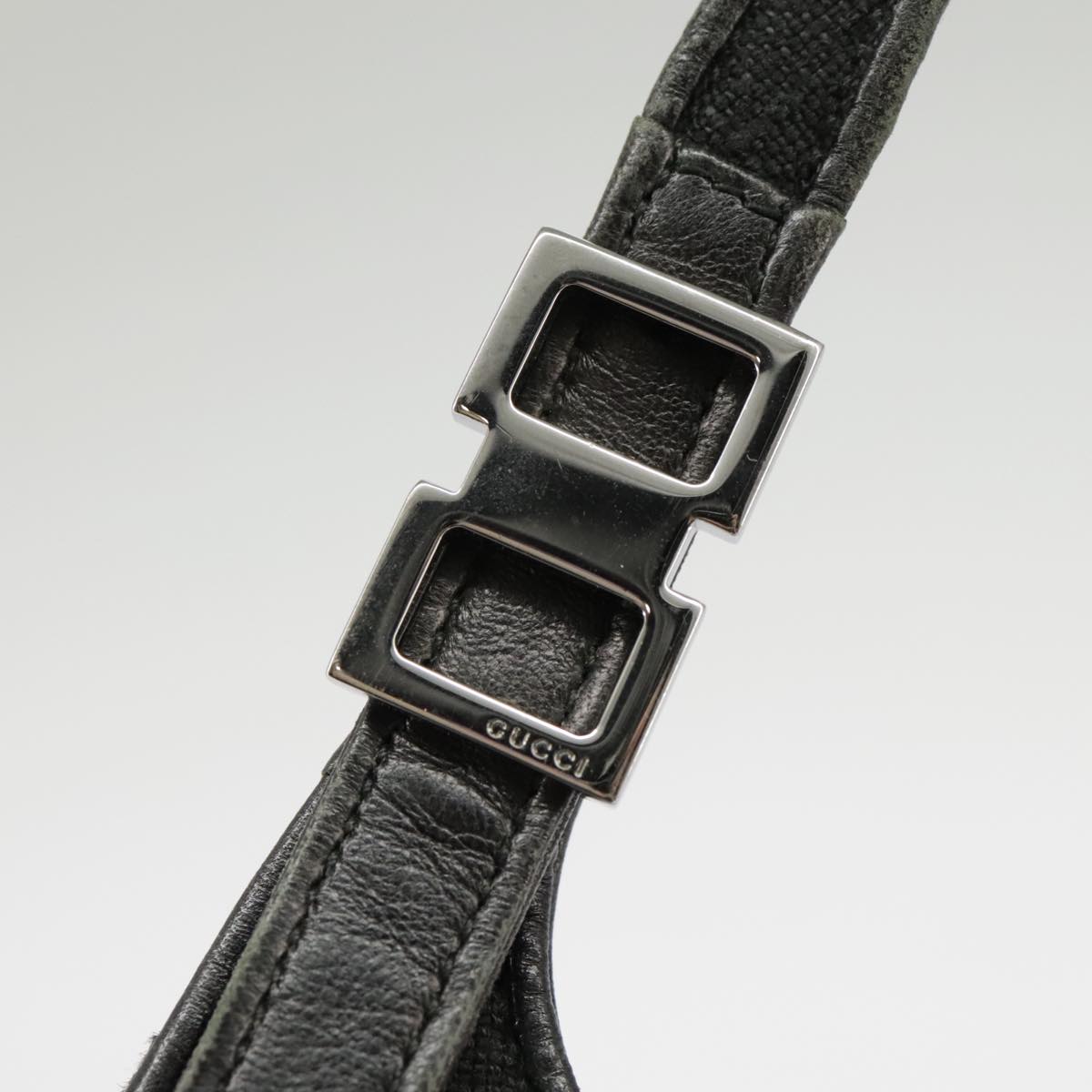 GUCCI Hand Bag Canvas Black 001 4243 bs19668