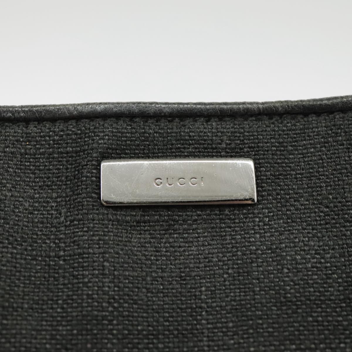GUCCI Hand Bag Canvas Black 001 4243 bs19668