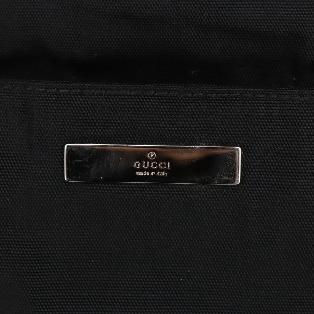 GUCCI Shoulder Bag Canvas Black Silver 002 1043 bs19670