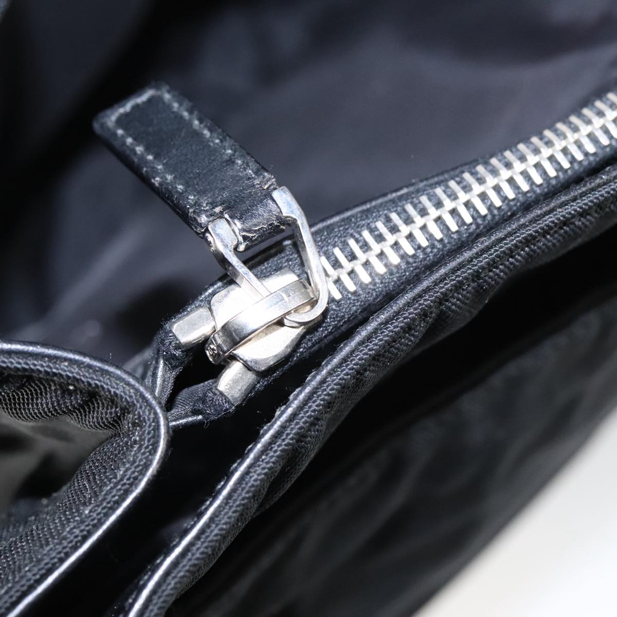 GUCCI Shoulder Bag Canvas Black Silver 002 1043 bs19670