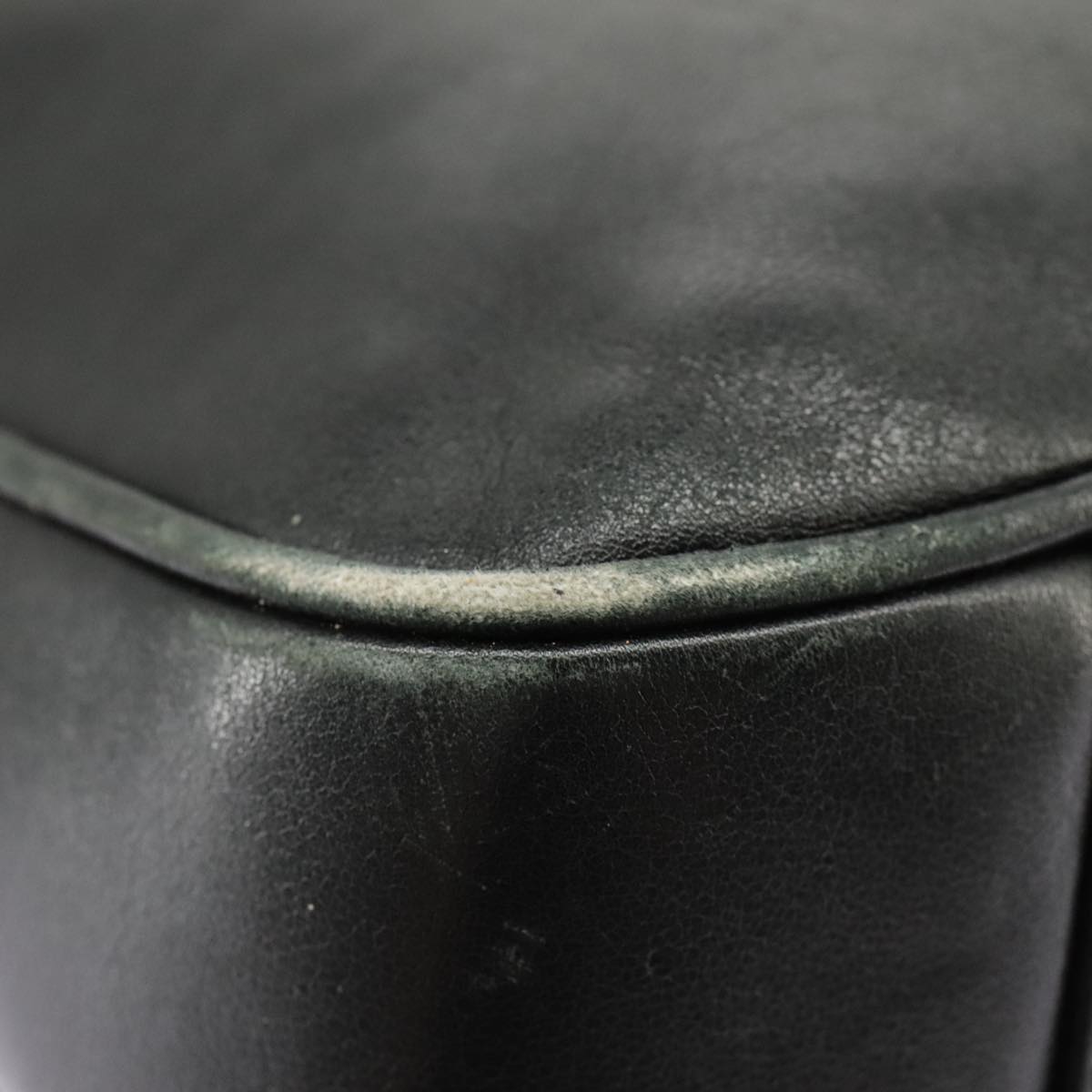 GUCCI Hand Bag Leather 2way Black Gold bs19673