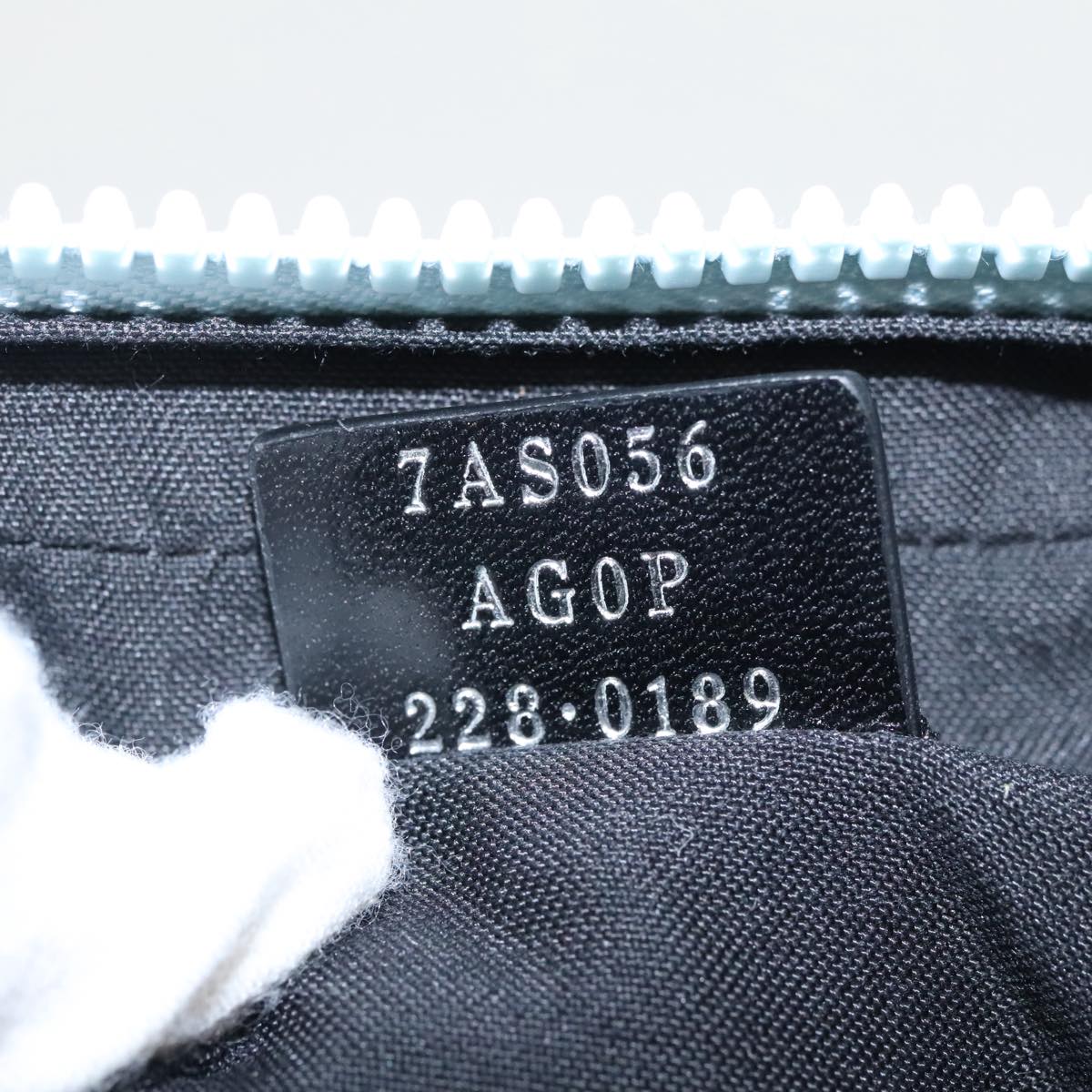 FENDI Shoulder Bag Nylon Light Blue Silver bs19694