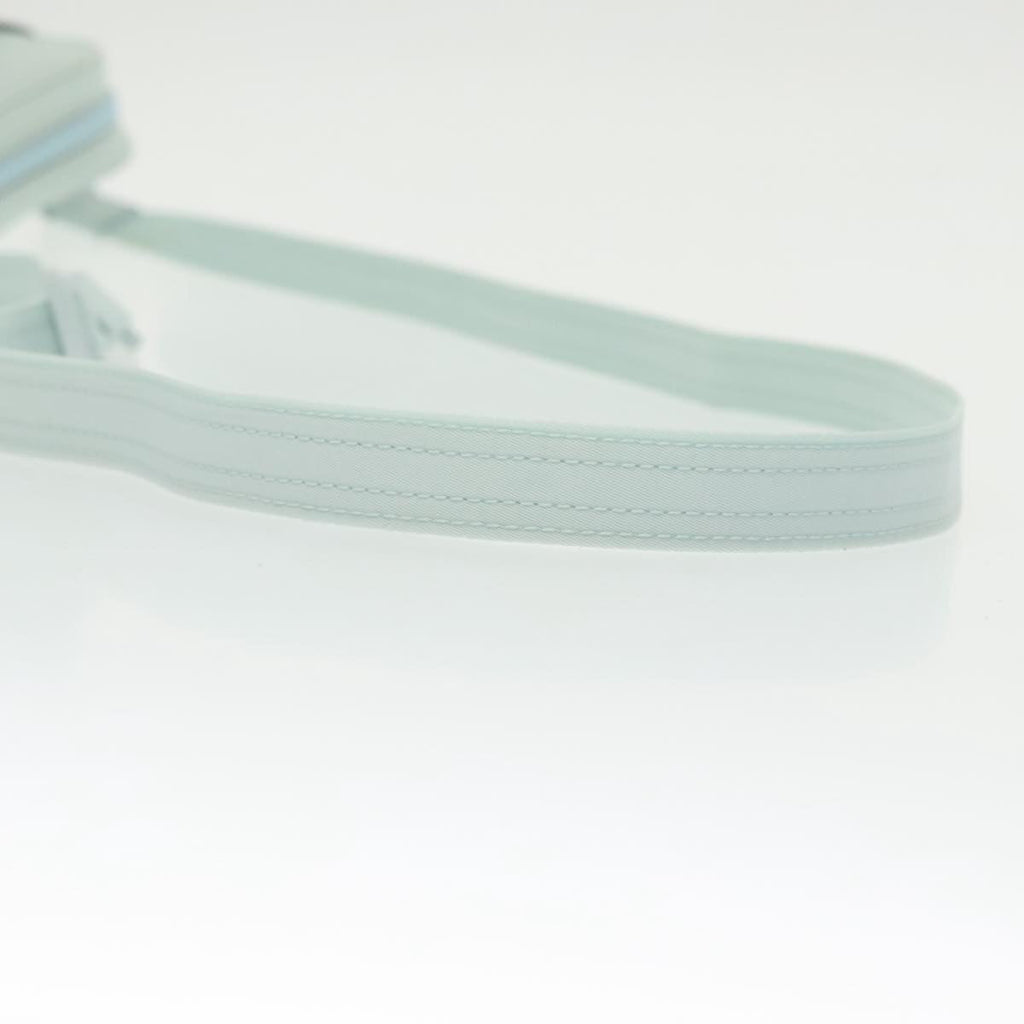 FENDI Shoulder Bag Nylon Light Blue Silver bs19694
