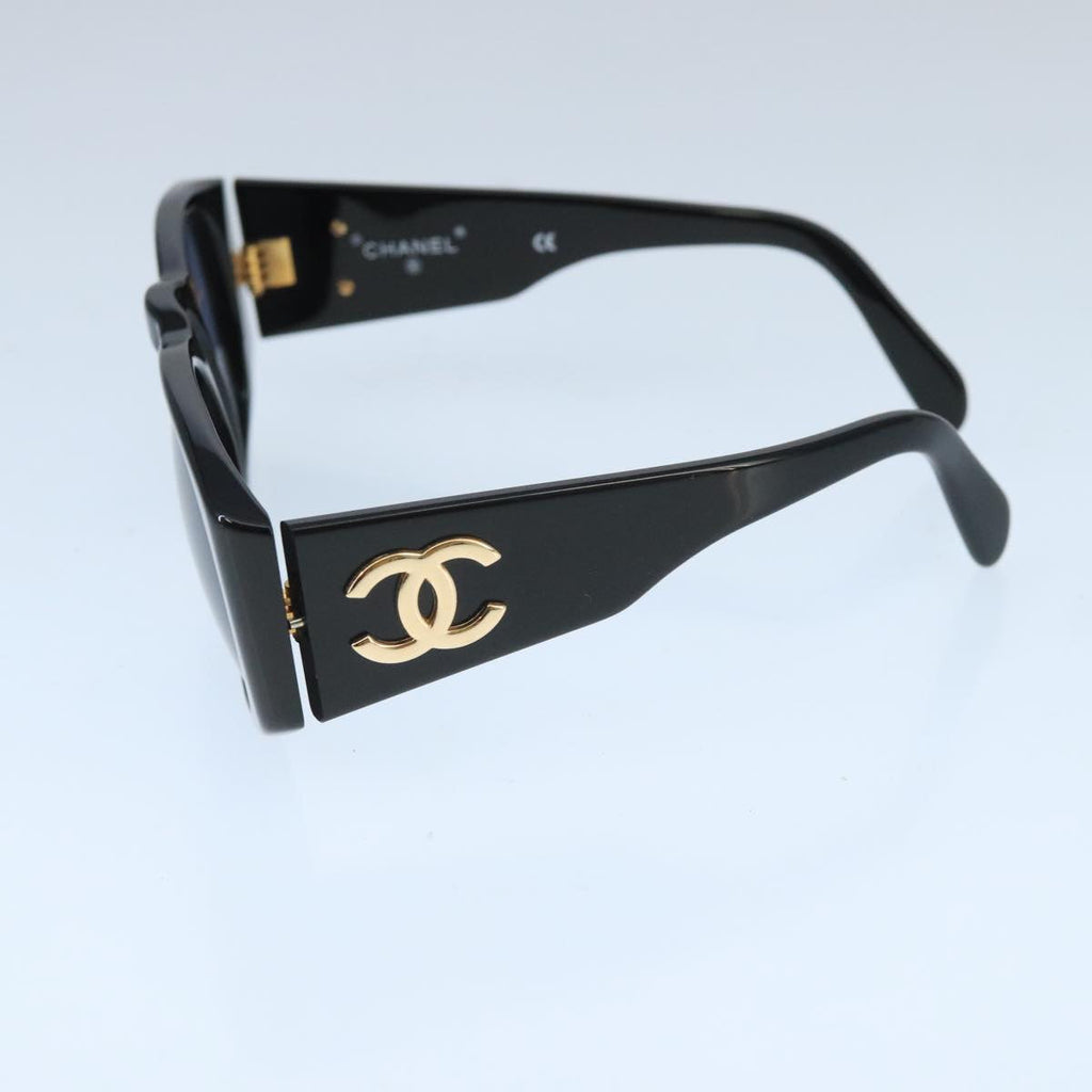 CHANEL Sunglasses plastic Black CC bs19747
