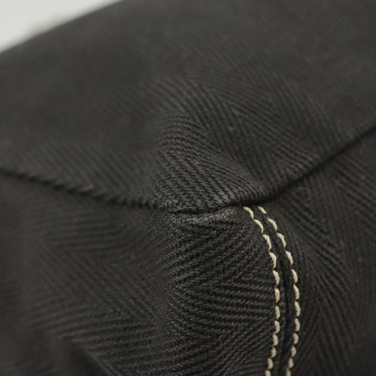 FENDI Tote Bag Canvas Black Silver bs19754