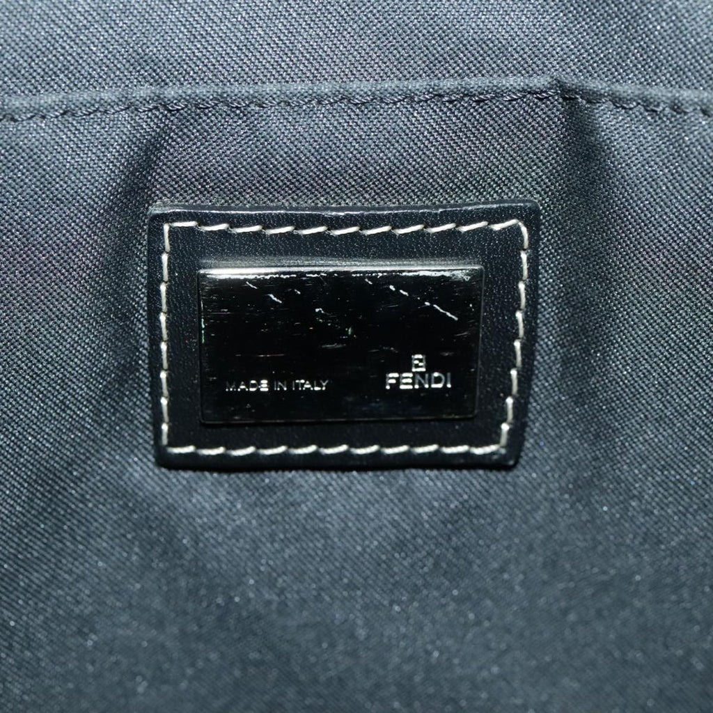 FENDI Tote Bag Canvas Black Silver bs19754