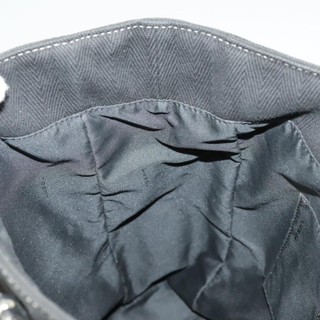 FENDI Tote Bag Canvas Black Silver bs19754