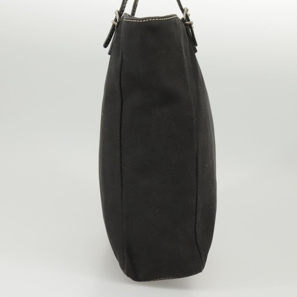 FENDI Tote Bag Canvas Black Silver bs19754