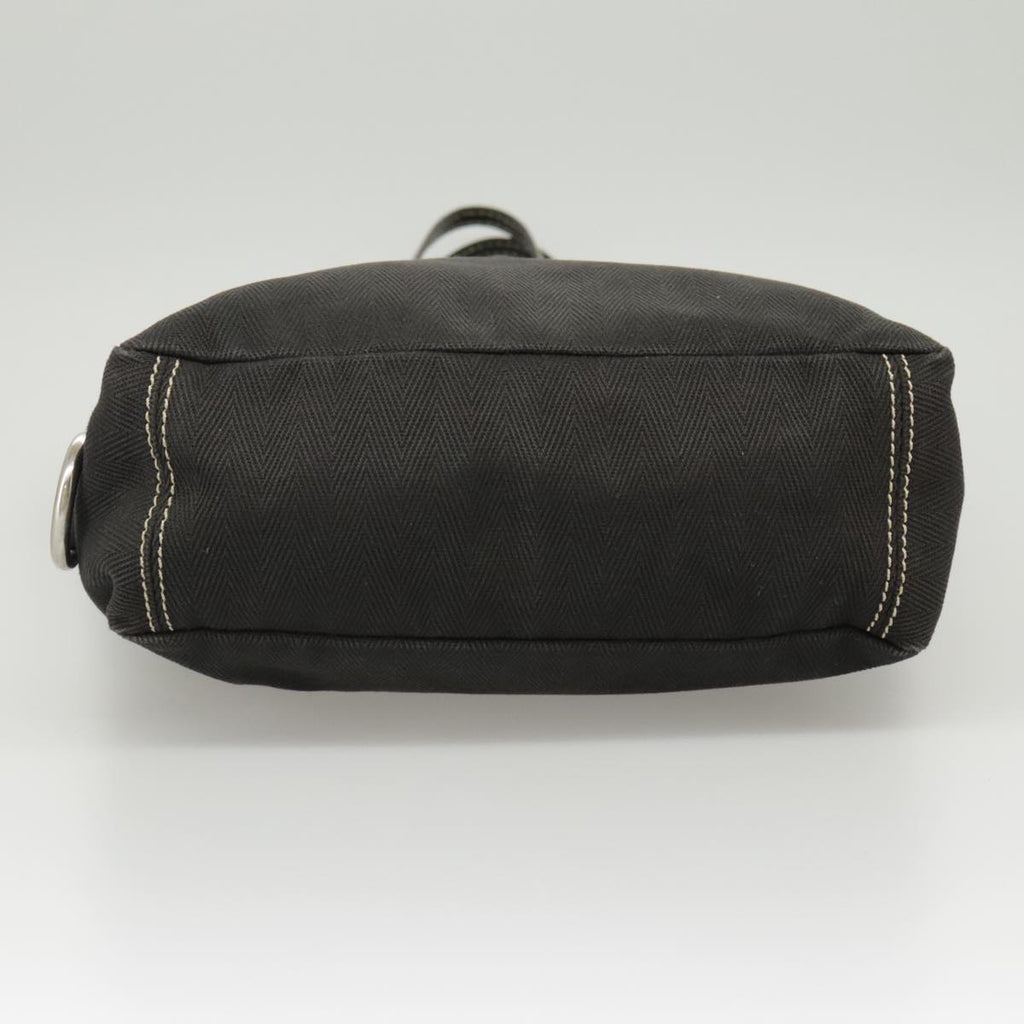 FENDI Tote Bag Canvas Black Silver bs19754