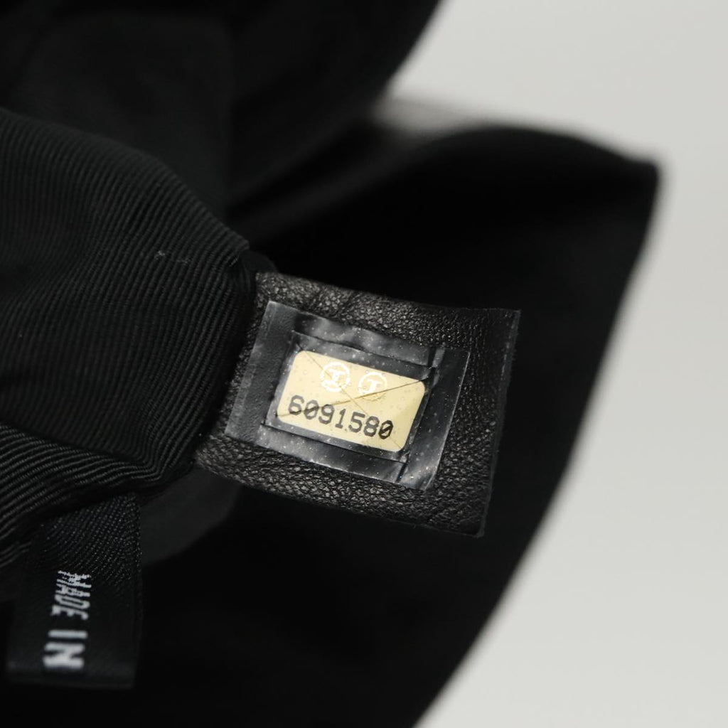 CHANEL Choco Bar Waist bag Lamb Skin Black Gold CC bs19810
