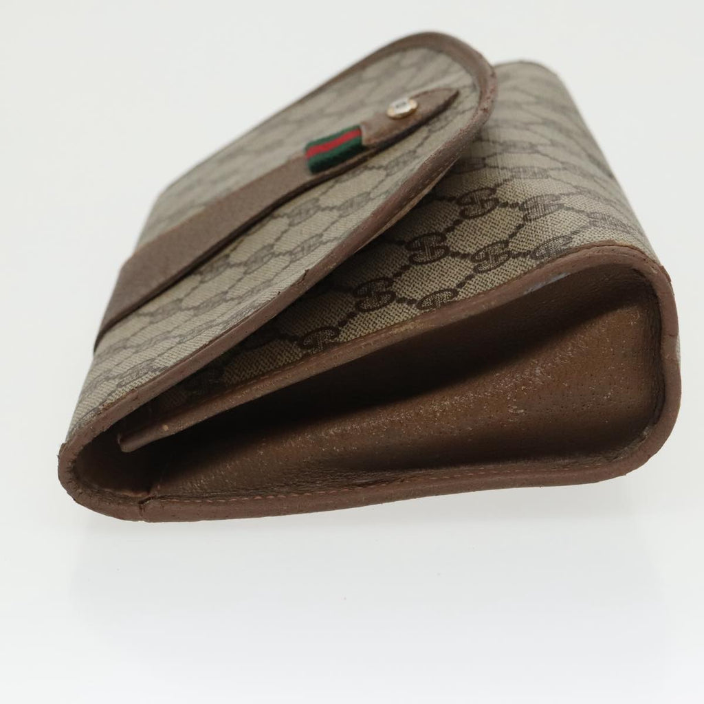 GUCCI GG Supreme Web Sherry Line Clutch Bag PVC Beige 89 01 030 bs19871