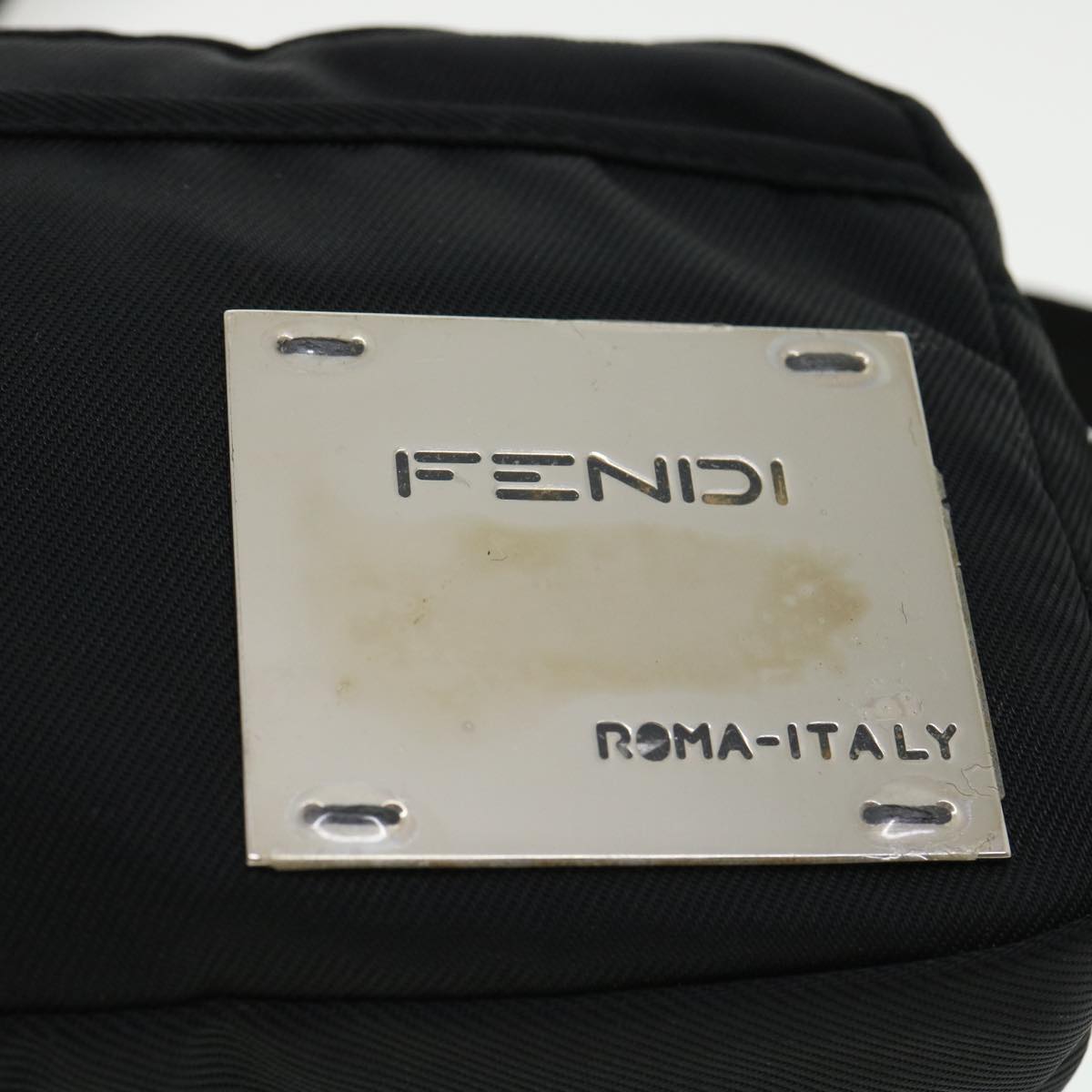 FENDI Shoulder Bag Nylon Black bs1998