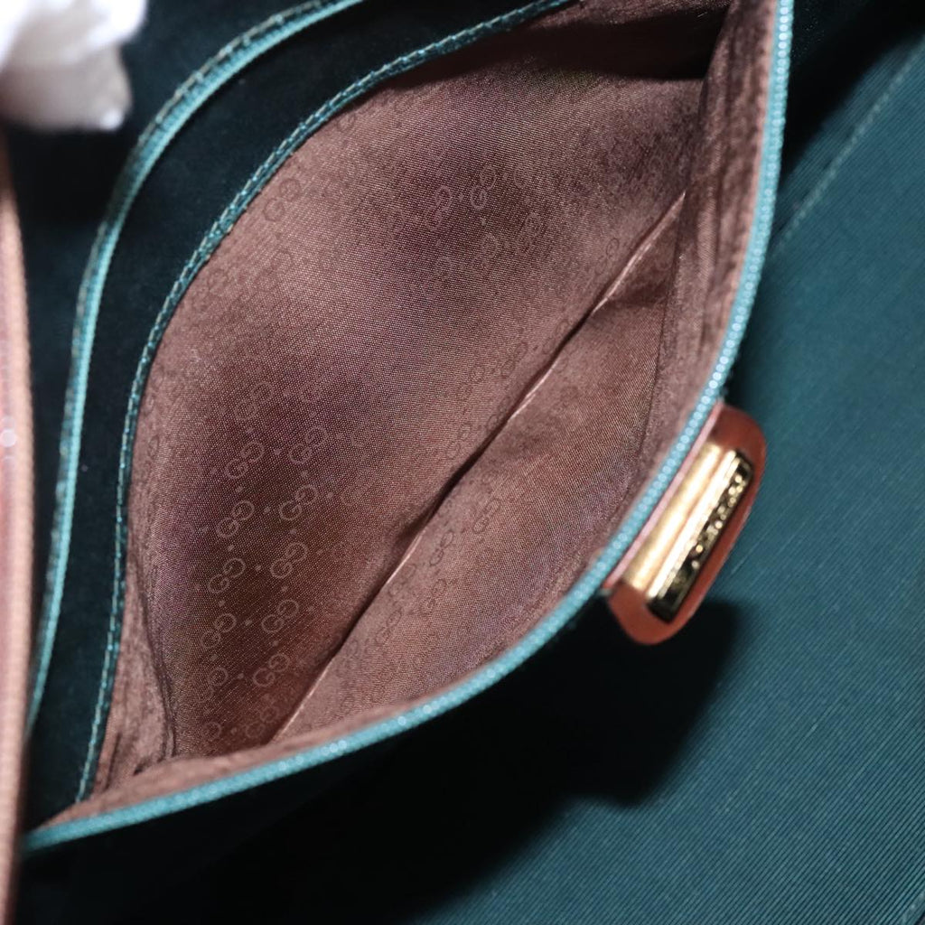 GUCCI Tote Bag Canvas Leather Brown Gold bs20017