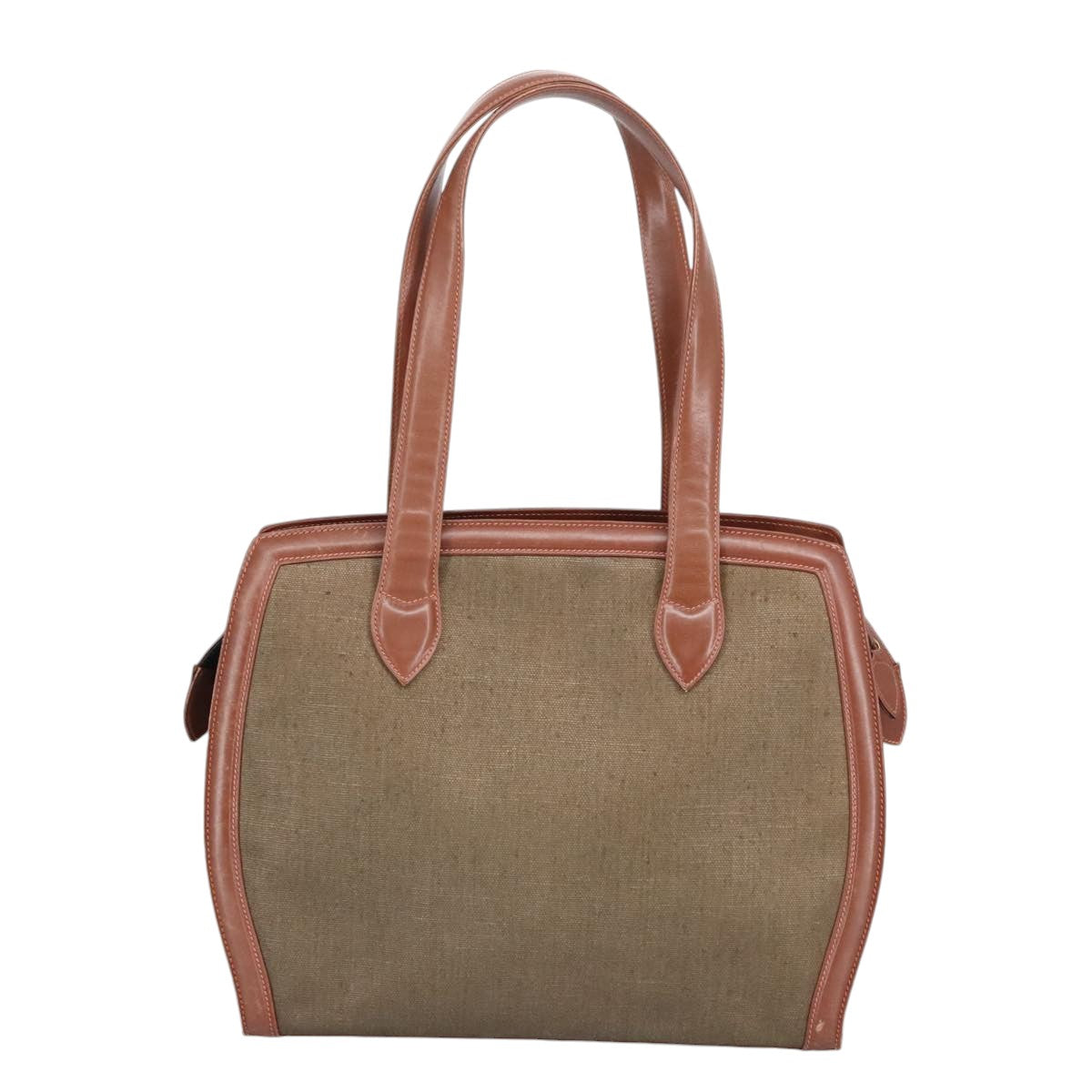 GUCCI Tote Bag Canvas Leather Brown Gold bs20017