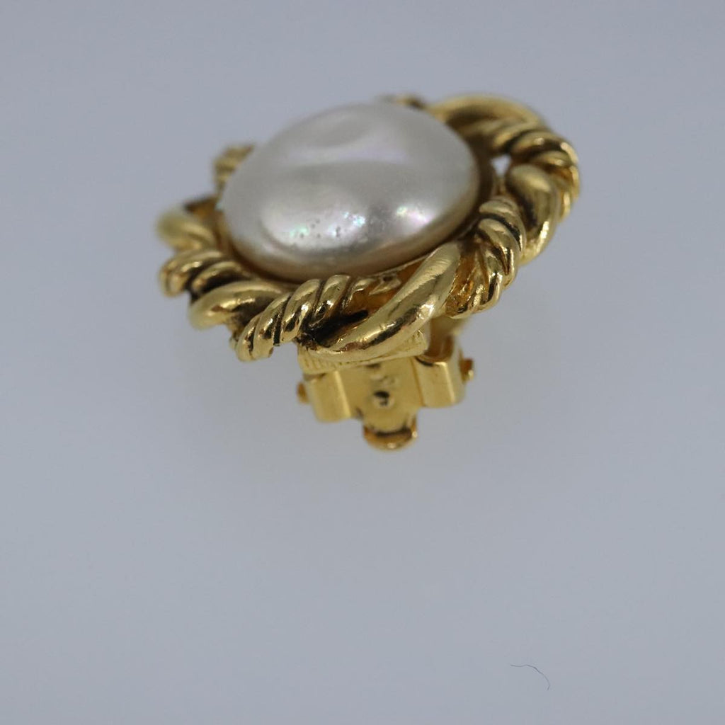 CHANEL Earring metal Gold CC bs20026