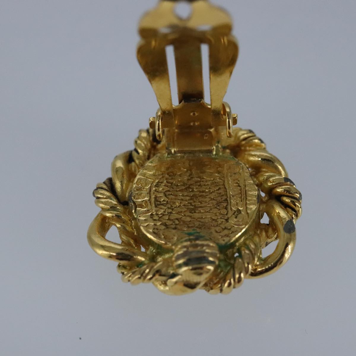 CHANEL Earring metal Gold CC bs20026