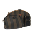 FENDI Pecan Canvas Pouch 3Set Black Brown bs20037