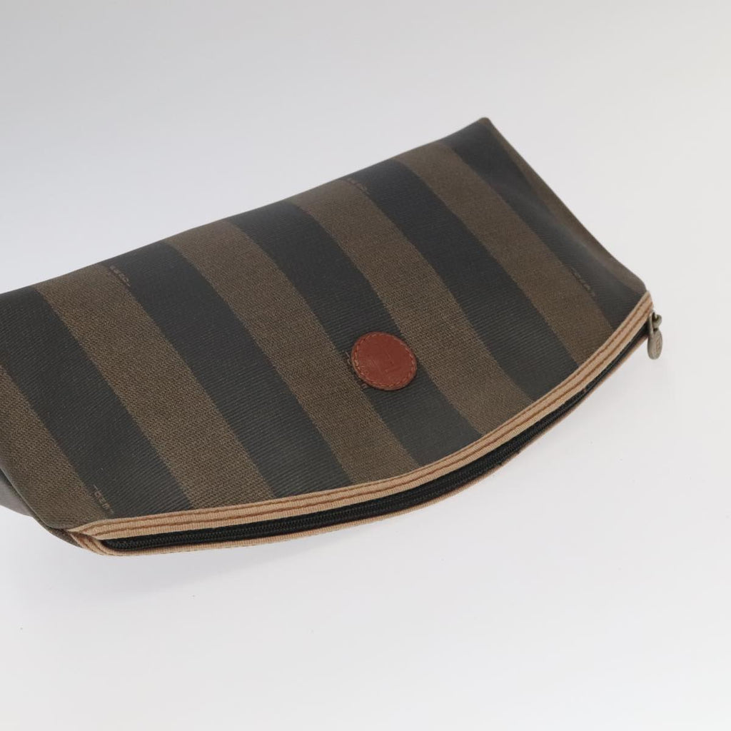 FENDI Pecan Canvas Pouch 3Set Black Brown bs20037