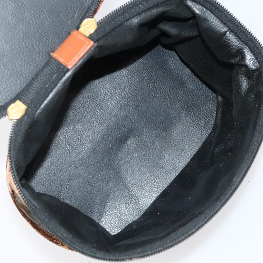 FENDI Pecan Canvas Vanity Cosmetic Pouch 3Set Black Brown bs20038