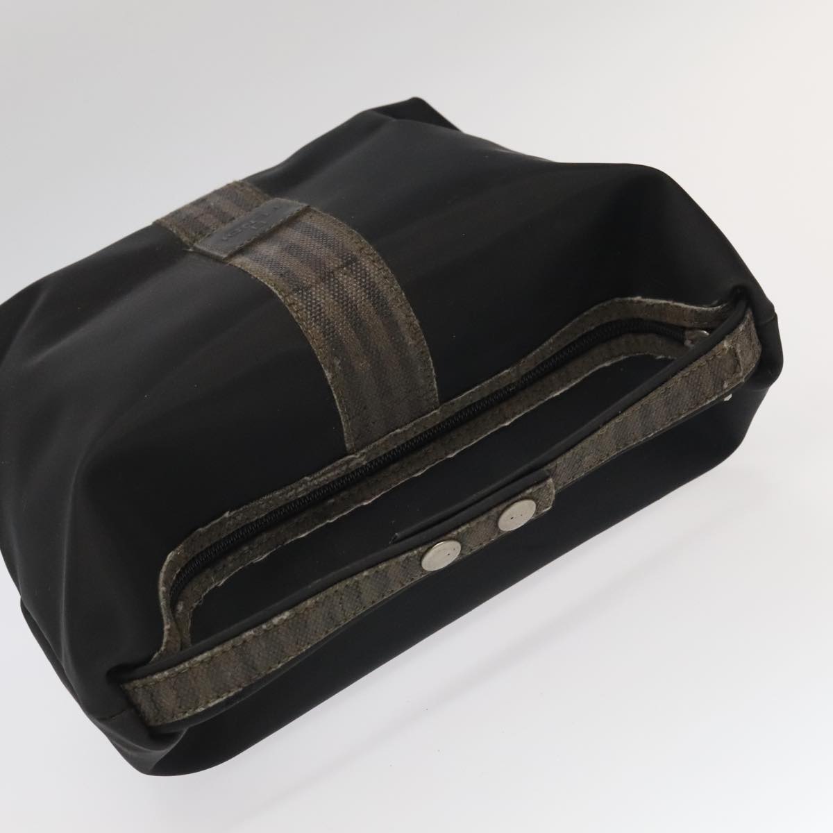 FENDI Pecan Canvas Vanity Cosmetic Pouch 3Set Black Brown bs20038